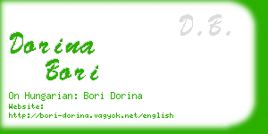 dorina bori business card